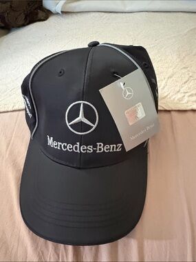 Brand New Mercedes-Benz Black Logo Baseball Cap